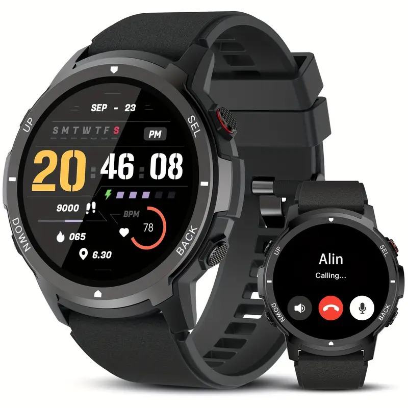 Tem Amazon's New Cross-Border Outdoor Smart Men's Watch Blood Pressure Heart Rate Monitoring Sports Photography Multi-Function
