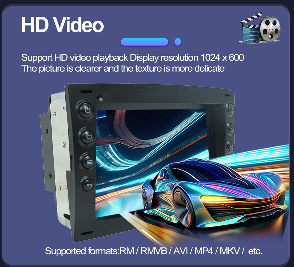 Suitable for 7inch Renault Megane 02-09 Android Car Gps High-Definition Screen Mp5 Bluetooth Navigation All-In-One Machine
