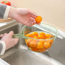 家用厨房水瓢透明塑料水勺洗澡舀水勺水漂舀子长柄创意洗头水勺子