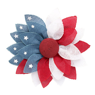 Cross-border New Products Independence Day Decorations American Flag Mesh Cloth Gable Pendant Home Party Decoration Pendant