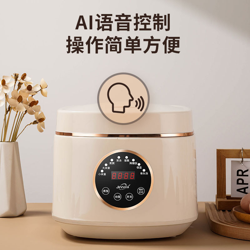 베이지 Xianke 음성 밥솥