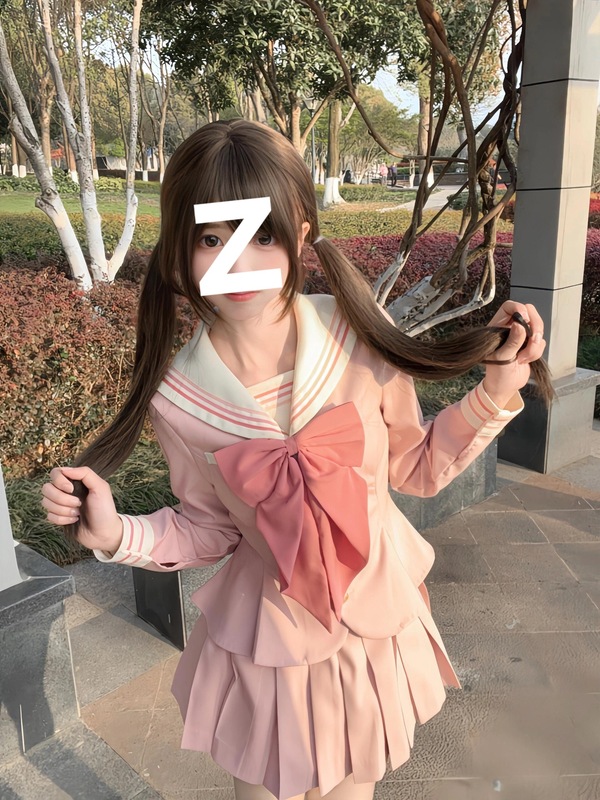 新款爆款jk萌系粉色收腰水手服长袖日系学院风JK制服套装女巨好看|undefined
