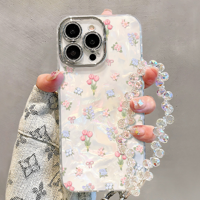 郁金香适用苹果16promax个性15全新14手机壳iPhone13电镀11创意|undefined