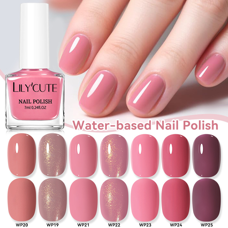 LULY'CUTE跨境新款套装美甲水性指甲油 透亮快干指甲油美甲护甲油
