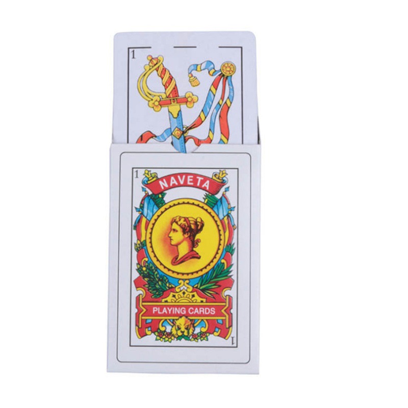 Fabricante proveedor español de cartas de poker comercio exterior de poker de papel de corazón negro reina 50 juegos de poker