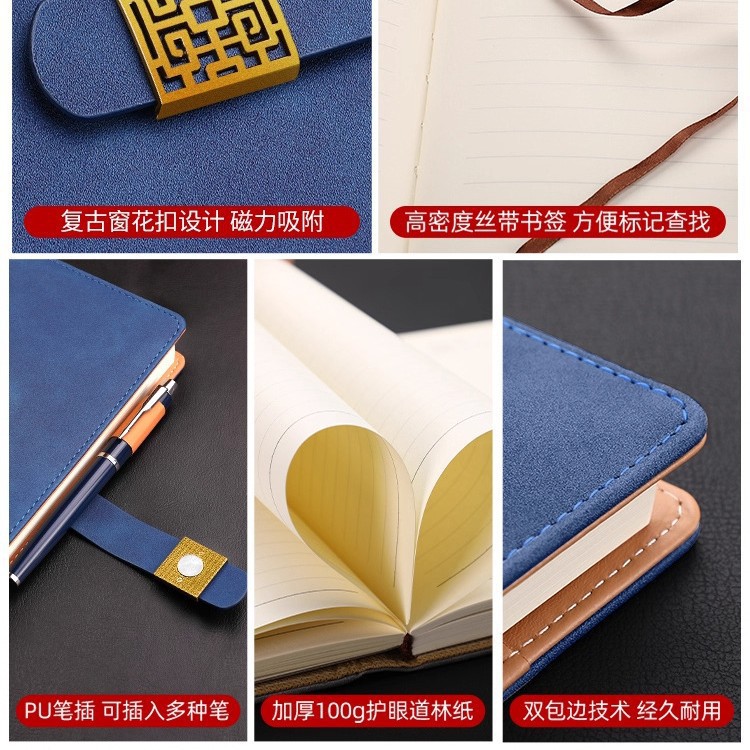 Cuaderno de notas de negocios A5 cuaderno de notas al por mayor grabación corporativa reunión anual regalos de estudiantes