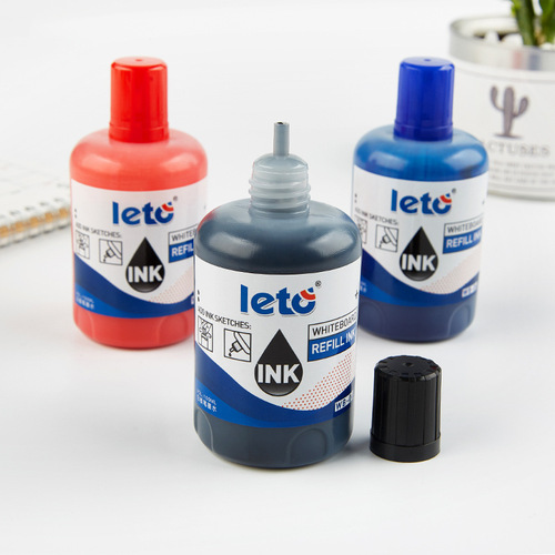 Whiteboard pen oil-based ink refill liquid, bright ink color, bright, quick-drying, waterproof, non-fading, easy to wipe without leaving traces