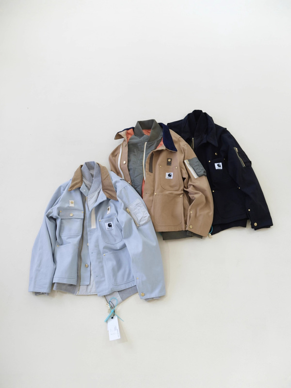 高品质卡哈联名Sacai x Carhar解构休闲假两件工装夹克外套男女款|undefined