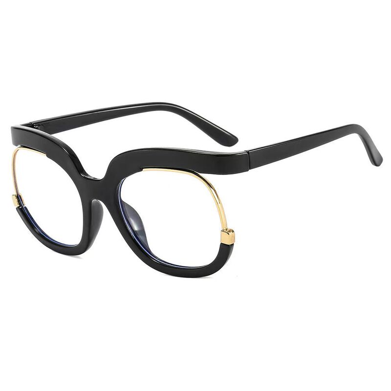 2025 Foreign Trade Cross-Border Large-Frame Glasses European and American Trendy Optical Glasses Frames for Men and Women Anti-Blue Light Non-Prescription Glasses Wholesale