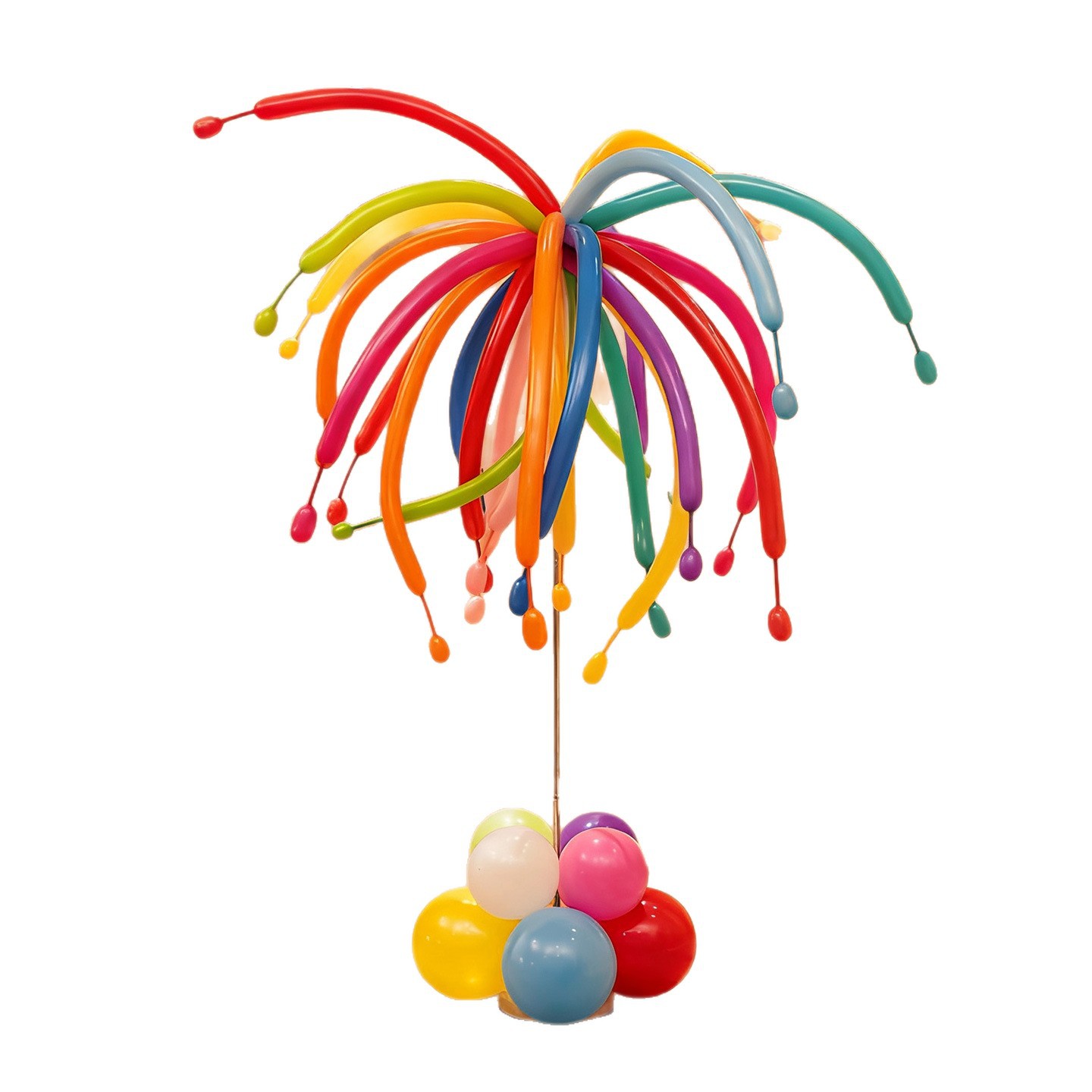 Spring Festival Fireworks Long Balloon Pillars Floor Decorations New Year Of The Horse Party New Year Scene Setup For Shopping Malls And Companies_voghion.com