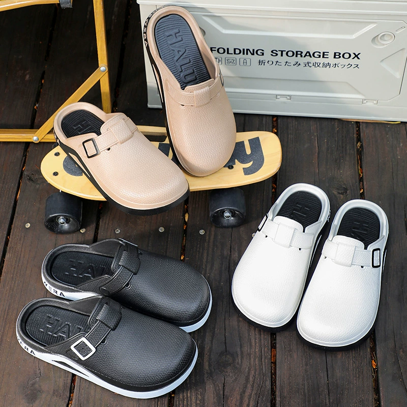 Новые трансграничные мужские тапочки Baotou летняя мода повседневная пляжная обувь носить сандалии плоская домашняя мужская обувь