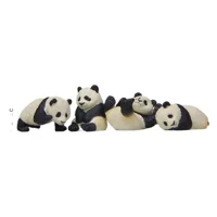 4 Panda Life Cute Edition, моделирование, ручная работа, сделай сам, белый микроландшафт, мясистая садовая маленькая свежая Ландшафтная кукла