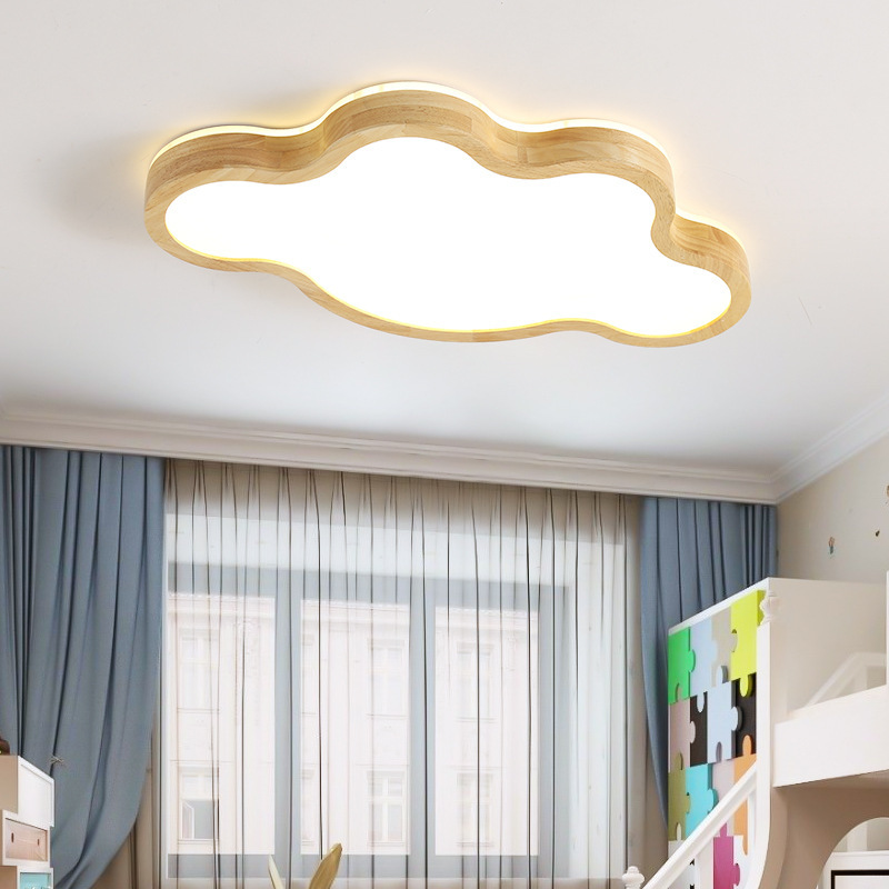 Nordic Children's Room Light Boys and Girls Five-pointed Star Ceiling Light Simple led Creative Wood Star Clouds Bedroom Light Nordic Children's Room Light Boys and Girls Five-pointed Star Ceiling Light Simple led Creative Wood Star Clouds Bedroom Light