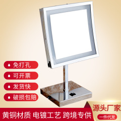 片面角型ホテルデスクトップ化粧鏡ヨーロッパ式鏡携帯鏡プリンセスミラー浴室美容鏡3倍
