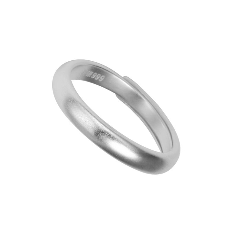 Simple Matte Plain Band Unisex Ring For Couples Fine Jewelry_voghion.com