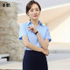 [V-neck bamboo pulp fiber] men's and women's high-end work clothes long and short sleeve shirt real estate sales tooling professional suit