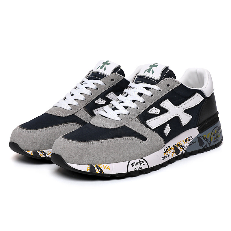 Comercio exterior transfronterizo nuevos zapatos masculinos premium, suela gruesa transpirable, zapatos deportivos casuales de cuero anti-pelú.