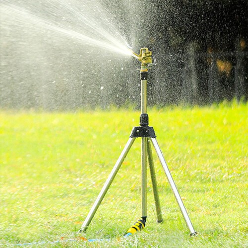 Garden watering magic automatic rotating sprinkler zinc alloy swing arm nozzle sprinkler nozzle landscape irrigation nozzle