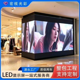跨境商场门店室内COB封装P1.25小间距LED显示屏无缝拼接LED广告屏
