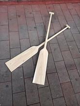 伸缩龙舟桨杉木船桨划水表演实木民间传统比赛圆角道具装饰可