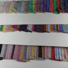 弹力针织汗布金银布 色织条纹金银线彩条  幻彩丝交织T恤女装面料