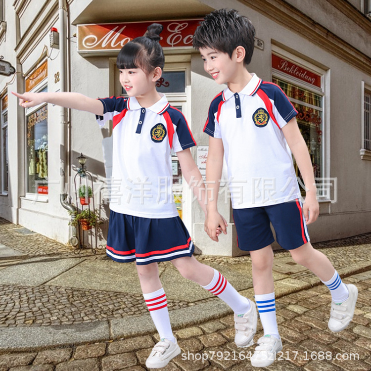 jk制服幼儿园园服学士服夏季校服小学生短袖套装班服学院风韩系