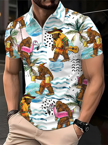 Eurasian cross-border Instagram 2025 summer Amazon POLO shirts for men with printed stripes and football shirts short sleeves T