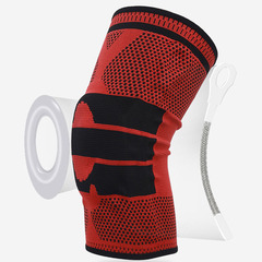 Cross-border sports knee pads for basketball, badminton, outdoor cycling, fitness, silicone knee pads, meniscus protection sleeve