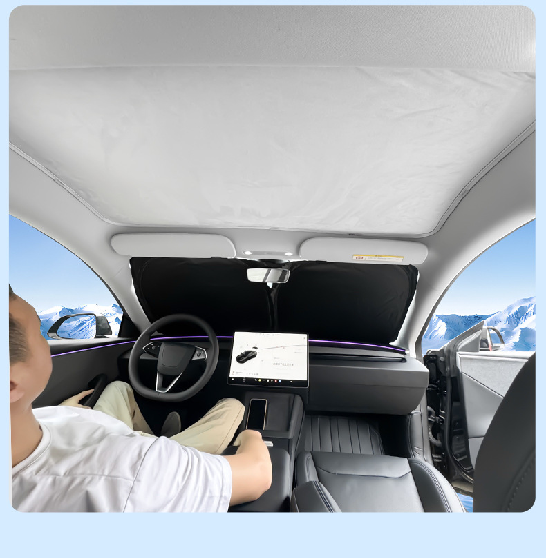 Suitable for modelY/3 Huanxin Edition Tesla Sunshade Front Windshield Full Car Sun Protection and Heat Insulation Car Sunshade