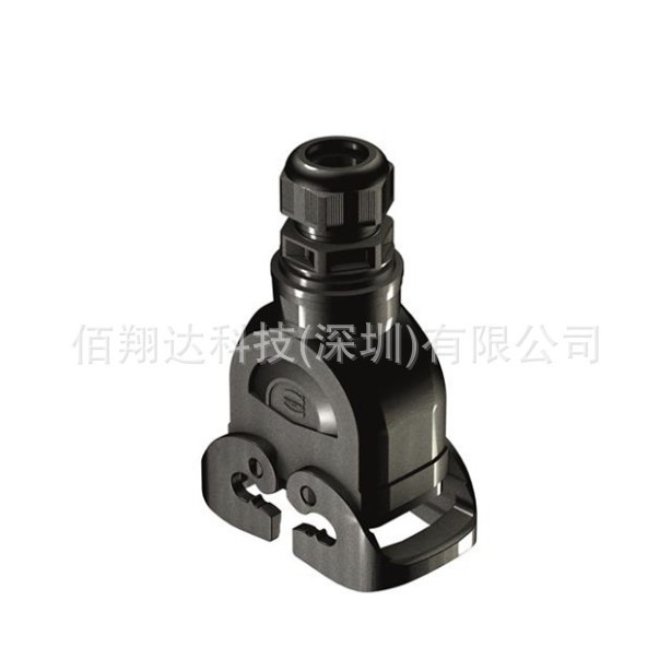 HARTING浩亭 19431100737 10B 1xM32 双锁扣 顶出线 飞线底座