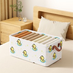 衣物天山棉高提手鋼架收納盒衣服褲子內衣整理神器防潮摺疊收納筐