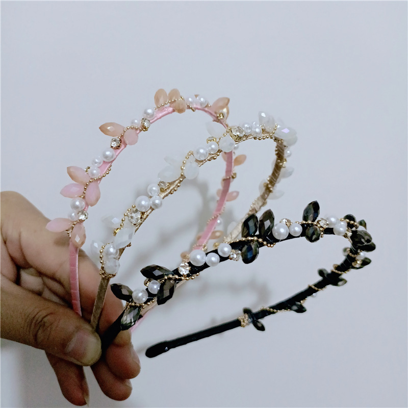 Women's Simple Style Geometric Artificial Pearl Hair Band display picture 6