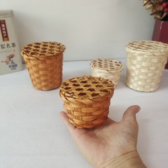 茶葉かご、お菓子かご、竹製小かご、キャンディー小竹籠、竹かご、お土産ギフト、竹箱、茶葉包装