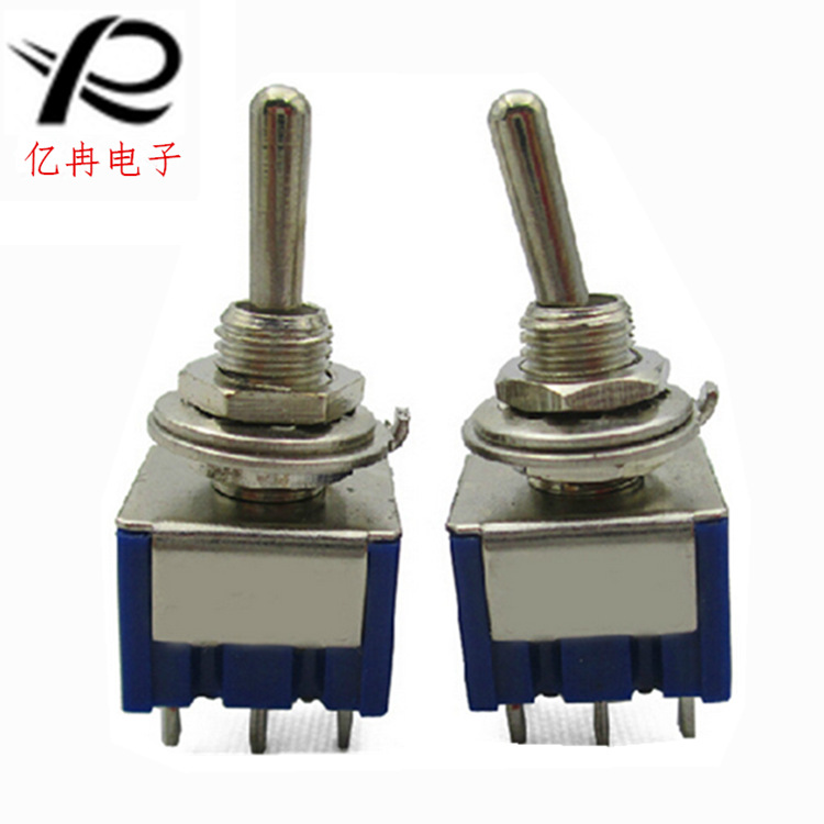 6MM钮子MTS-101/102/103迷你小型钮子开关 摇臂拨动开关胶木银点