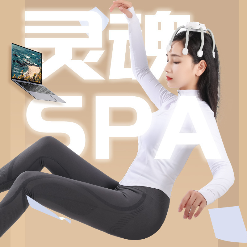 新型八爪魚頭部マッサージ器知能電動マッサージ爪経絡疎通頭皮解凍リラックスマッサージ器|undefined