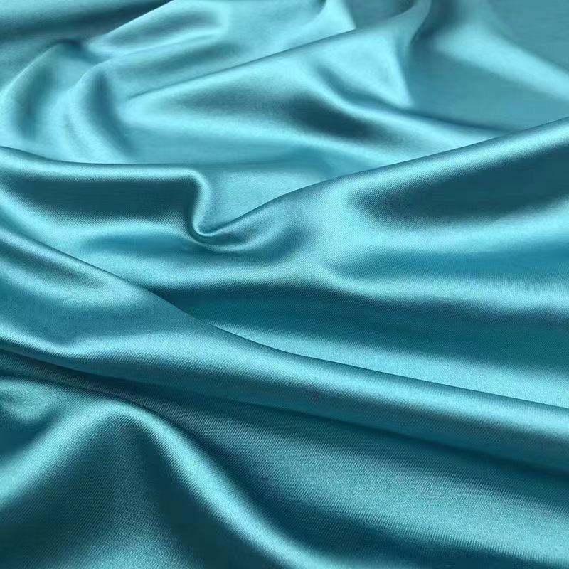Fábrica directa de seda elástica cifrada primavera y verano vestido de pajamas ropa de moda tela