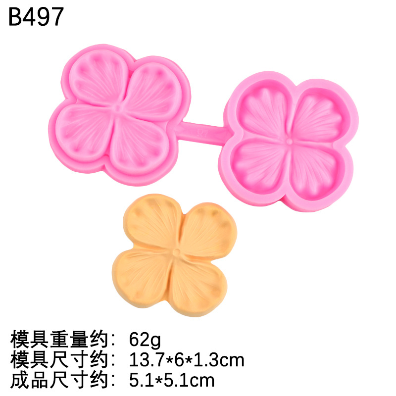 Simulación de molde de fondant con textura de pétalo de anthurium, molde de presión de hoja, molde de silicona de fondant de flores de cuatro pétalos, herramienta para hornear