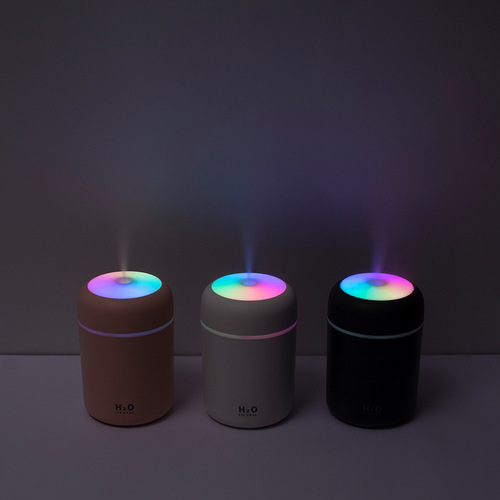 New Colorful Cup Air Humidifier Colorful Creative USB Lamp Mini Hydrating Car Humidifier Gift Cross-Border