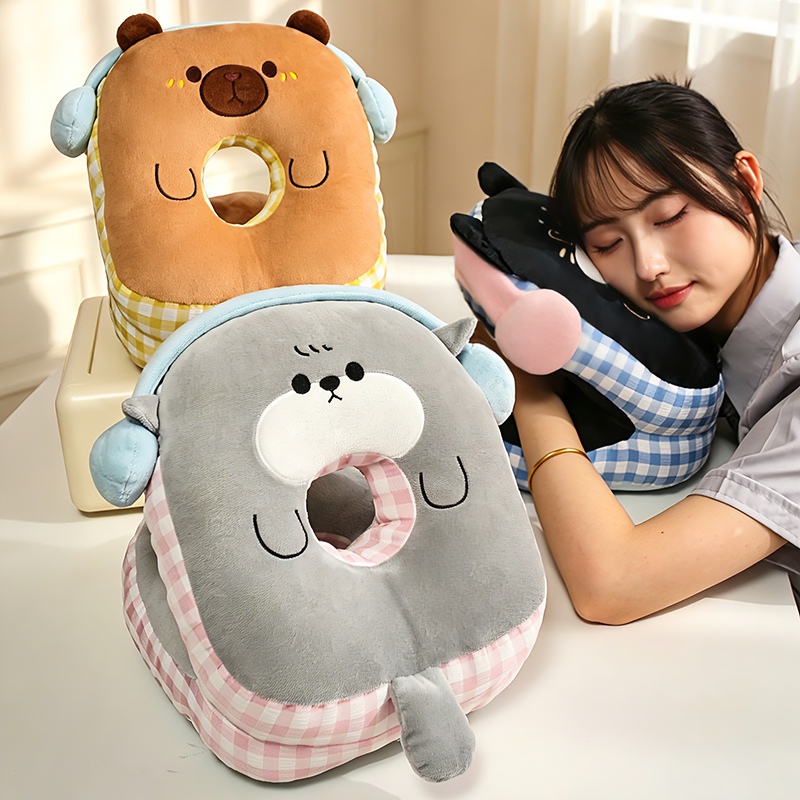 Almohada de Siesta para Escritorio de Franela para Estudiantes