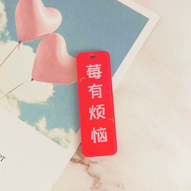 Double-sided acrylic accessories, bag decoration, car keys, accessory