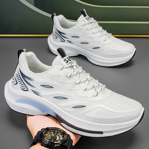 Men's Breathable Winter Sports Sneakers for Youth and Students, Lightweight Dad's Shoes with Mesh Design, Fashion Running Shoes