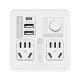 Intelligent 86 converter one turn multi-extension power wall panel wireless with switch plug board night light USB socket