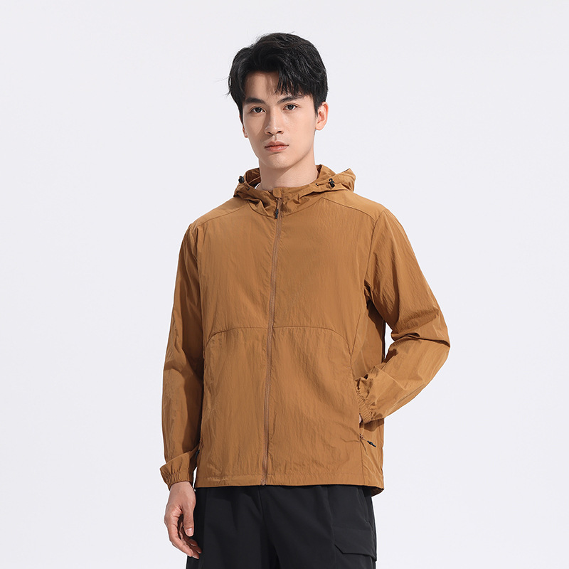 日焼け防止服、高品質マシンバッグ、高弾性、薄くて通気性のあるジャケット、アイスシルク日焼け防止服、アウトドア登山メンズフィッシング服|undefined