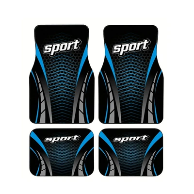 and Passenger, Dirt-Resistant Non-Slip Floor Mats, Avtomobil döşəmə paspasları - blue-bee-net-sport-4565cm-front-row-two-pieces