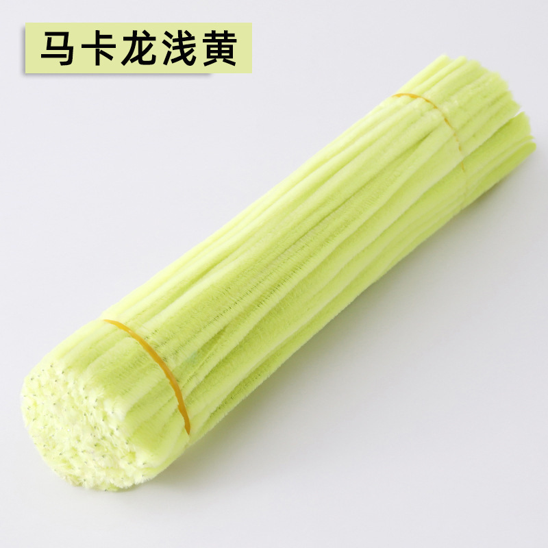 Varilla de torsión colorida súper densa hecha a mano fabricante de material de bricolaje al por mayor varilla de torsión de macarons hecha a mano en negrita para niños