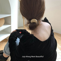 見栄えの良いミルクコーヒー〜小さなミルクカバー新しいポニーテールヘアバンドヘッドバンドレトロヘアアクセサリーヘアロープ韓国インゴムバンドヘッドバンド