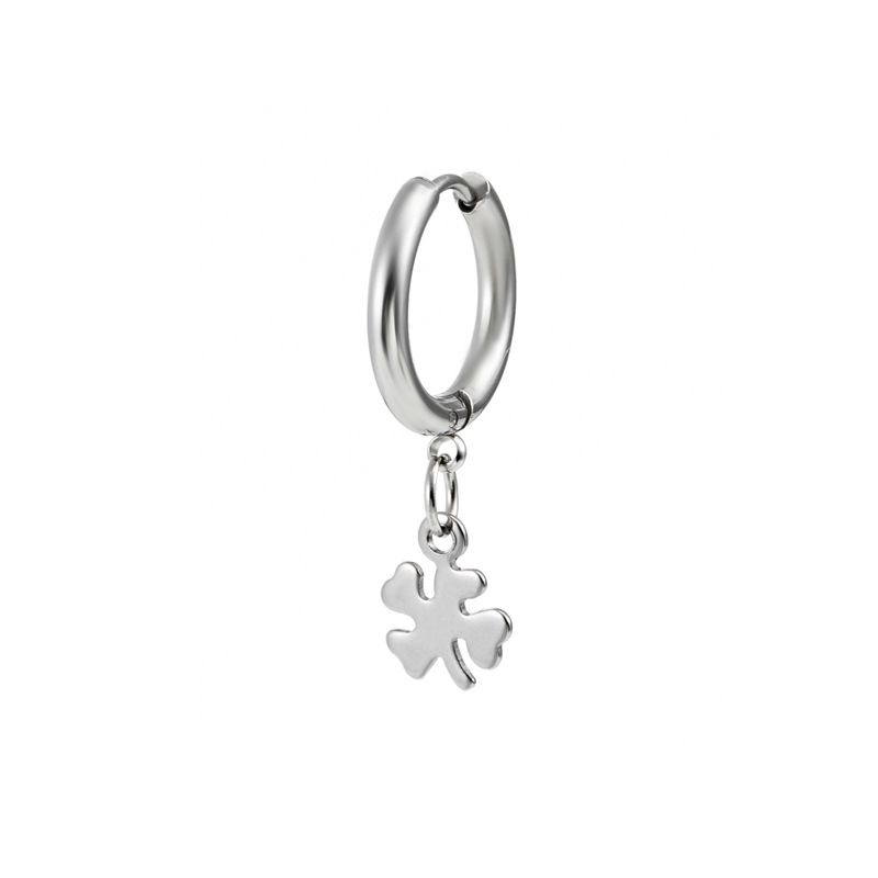 Fashion Cross Heart Shape Stainless Steel Polishing Drop Earrings 1 Piece display picture 3