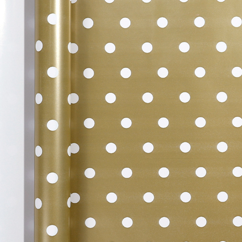 Amazon venta caliente de puntos dorados de Navidad papel de embalaje regalo de cumpleaños regalo DIY paquete de papel de libro al por mayor
