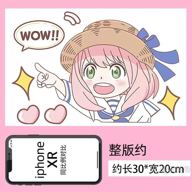 Декоративные наклейки SPY FAMILY Ania waku для автомобиля, мотоцикла, электромобиля, двумерная наклейка на автомобиль с рисунком