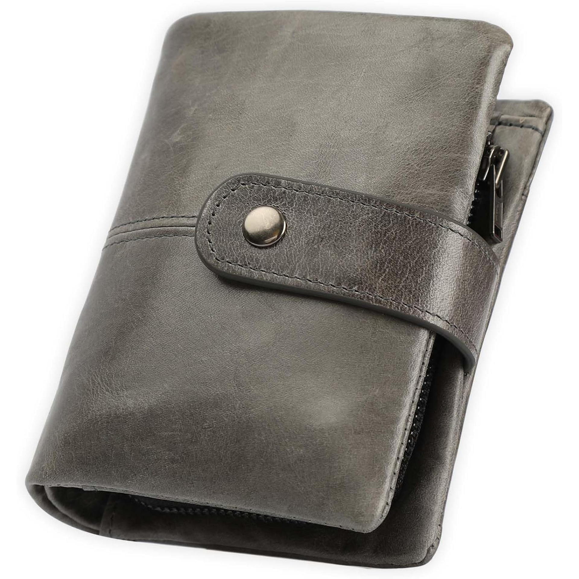 Amazon corto doble hebilla bolso de cambio simple multifuncional bolso de mano de cuero de moda retro bolso de damas